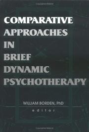 Cover of: Comparative Approaches in Brief Dynamic Psychotherapy by William Borden
