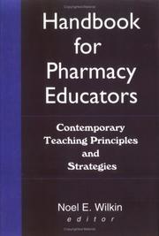 Cover of: Handbook for Pharmacy Educators by Noel E., Ph.D. Wilkin