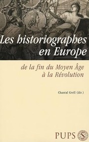 Cover of Les historiographes en Europe