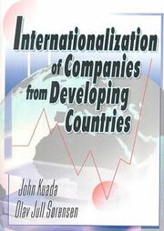 Cover of: Internationalization of Companies from Developing Countries