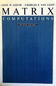 Cover of: Matrix computations by Gene H. Golub, Gene H. Golub
