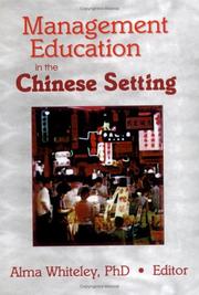 Cover of: Management Education in the Chinese Setting