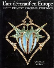 Cover of: L' art décoratif en Europe.