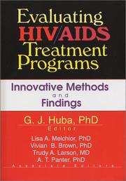 Cover of: Evaluating HIV/Aids Treatment Programs: Innovative Methods and Findings