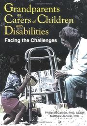 Cover of: Grandparents As Carers of Children With Disabilities: Facing the Challenges