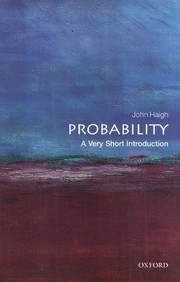 Cover of: Probability: a very short introduction