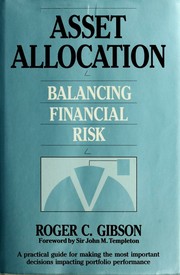 Cover of: Asset Allocation: Balancing Financial Risk