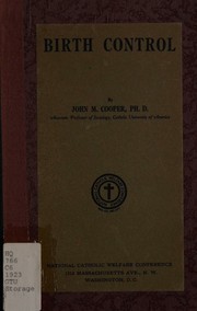 Cover of: Birth control