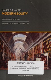 Cover of: Hanbury and Martin modern equity