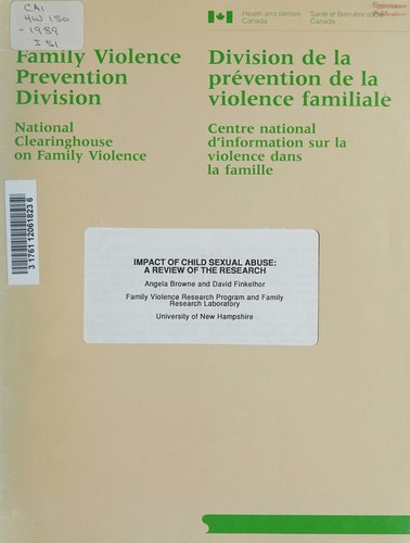 Cover of Impact of child sexual abuse