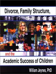 Cover of: Divorce, Family Structure, and the Academic Success of Children