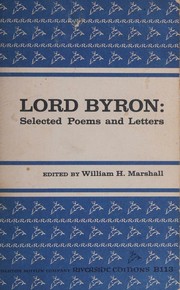 Cover of: Selected poems and letters.