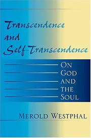 Cover of: Transcendence and Self-Transcendence: On God and the Soul (Indiana Series in the Philosophy of Religion)