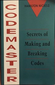 Cover of: Codemaster: Secrets of Making and Breaking Codes