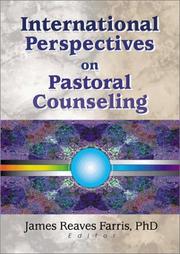 Cover of: International perspectives on pastoral counseling