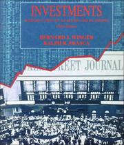 Cover of: Investments by Bernard J. Winger, Ralph R. Frasca