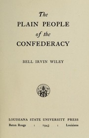 Cover of: The plain people of the Confederacy