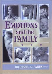 Cover of: Emotions and the Family by Richard A. Fabes