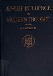 Cover of: Jewish influence in modern thought