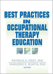 Cover of: Best Practices In Occupational Therapy Education by 