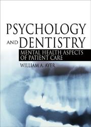 Cover of Psychology And Dentistry