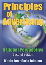 Cover of: Principles Of Advertising: A Global Perspective