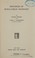 Cover of: Principles of rural-urban sociology