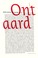 Cover of: Ontaard