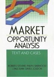 Cover of: Marketing opportunity analysis by Robert E. Stevens ... [et al.].