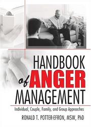 Cover of: Handbook Of Anger Mangement by Ronald T. Potter-Efron