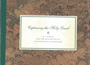 Cover of: Capturing the Holy Land by M. J. Diness, M. J. Diness