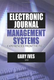 Cover of: Electronic journal management systems | 