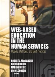 Web-based education in the human services by Robert J. MacFadden, Brenda, Ph.d. Moore, Marilyn A. Herie