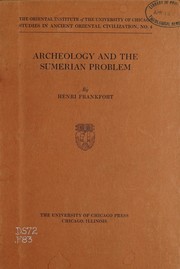 Cover of: Archeology and the Sumerian problem