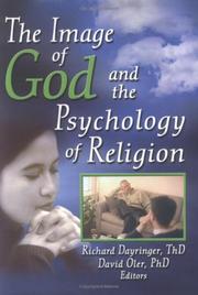 Cover of: The Image Of God And The Psychology Of Religion | 