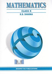 Cover of: Mathematics for Class 10 by by R.D. Sharma (Author), by R.D. Sharma (Author)