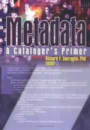 Cover of: Metadata by Richard P. Smiraglia