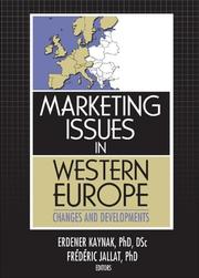 Cover of: Marketing Issues In Western Europe: Changes And Developments