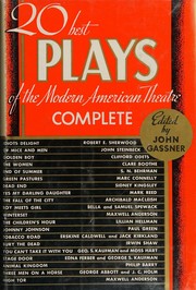 Cover of: 20 Best Plays of the Modern American Theatre: 1930 - 1939, Complete