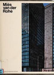 Cover of: Mies van der Rohe.