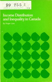 Cover of: Income Distribution and Inequality in Canada