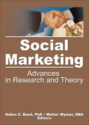 Cover of: Social Marketing: Advances in Research and Theory