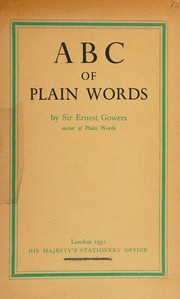 Cover of: ABC of plain words