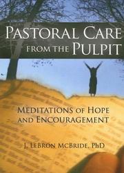 Cover of Pastoral Care from the Pulpit by j. lebron mcbride