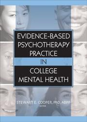 Cover of: Evidence-based psychotherapy practice in college mental health by Stewart E. Cooper, editor.