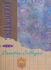 Cover of: Accounting for Canadian colleges by Ted Palmer, Ted Palmer