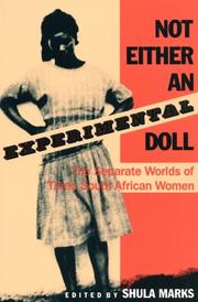 Cover of: Not either an experimental doll