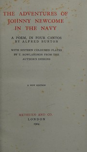 Cover of: The adventures of Johnny Newcome in the navy: a poem, in four cantos