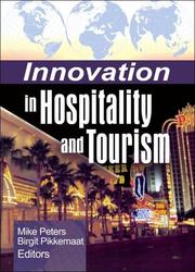 Cover of: Innovation in Hospitality And Tourism