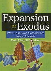 Cover of: Expansion or Exodus by Kari Liuhto